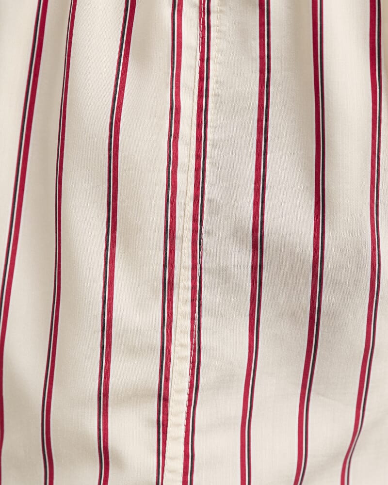 Gigi Poplin Pull On Short in RED/WHITE