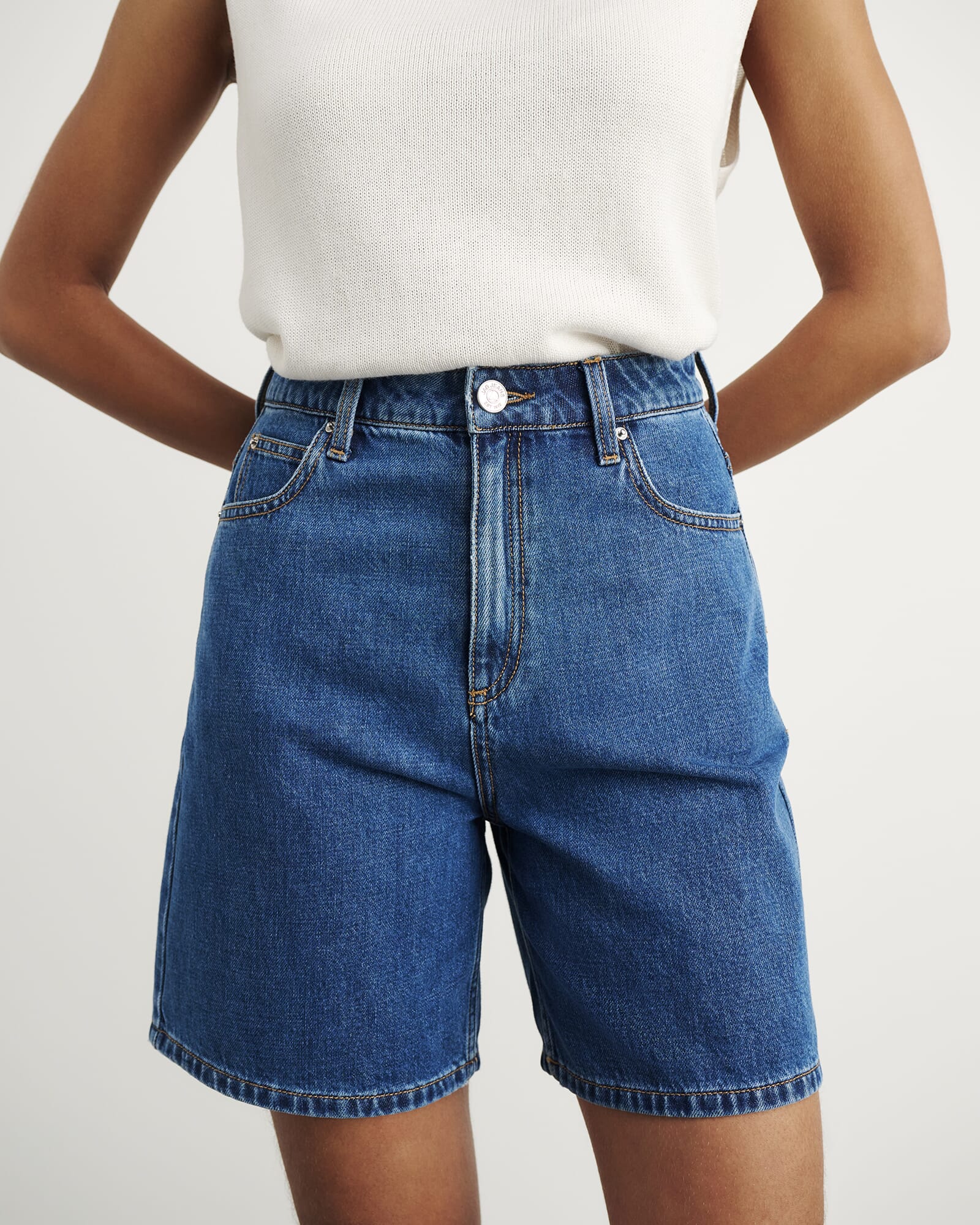 Camron Denim Mid Rise Short