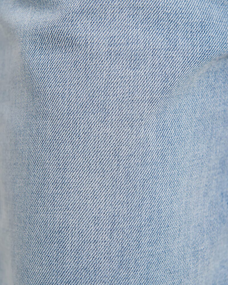 Camron Denim Mid Rise Short in LIGHT VINTAGE WASH