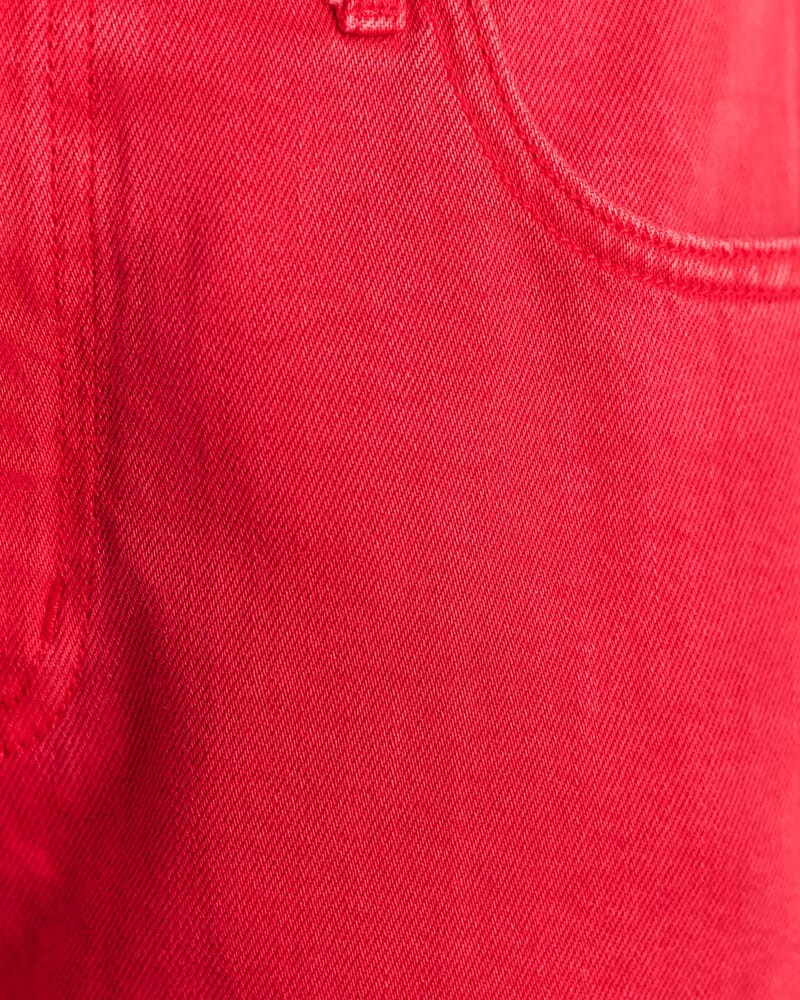 Nfw Garment Dye Micro Short in RED