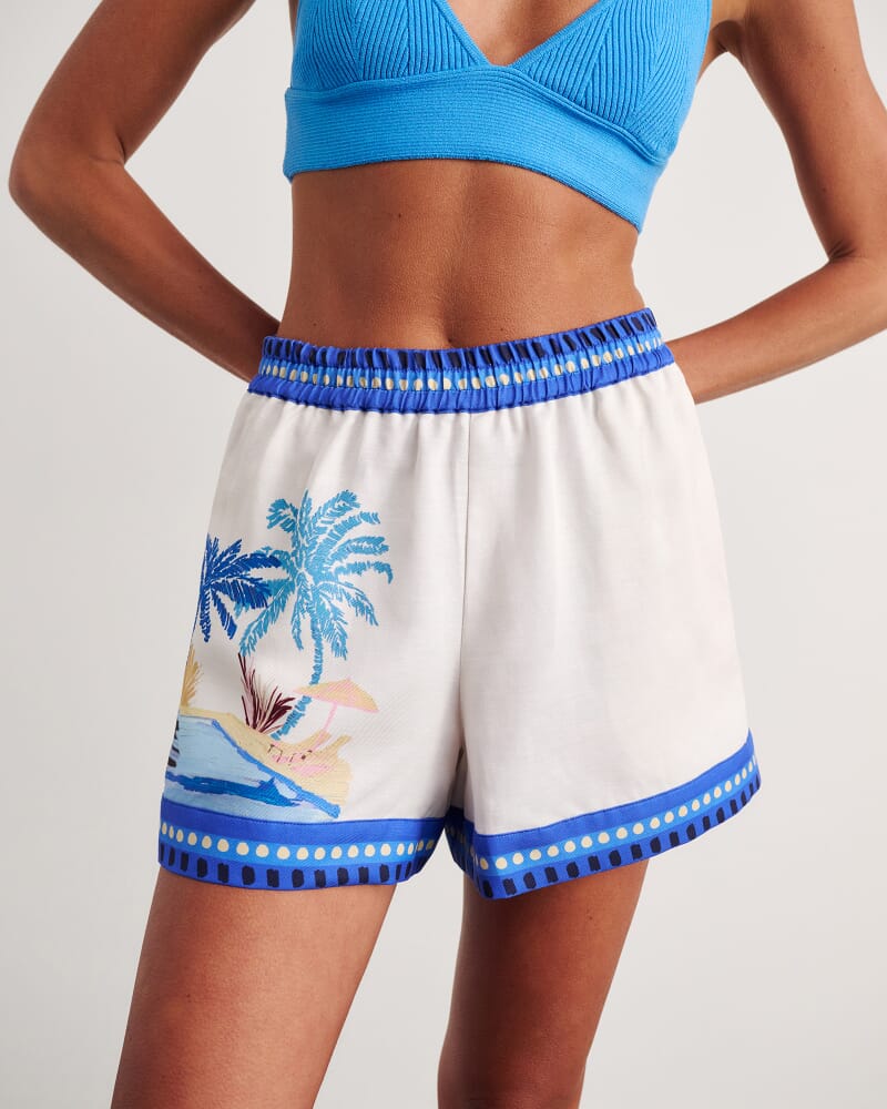 Sunlounger Elastic Short in BLUE/YELLOW