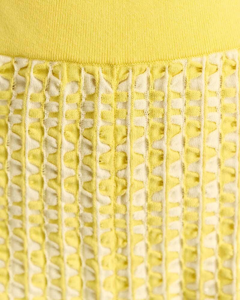 Nfw Mini Knit Short in YELLOW MULTI
