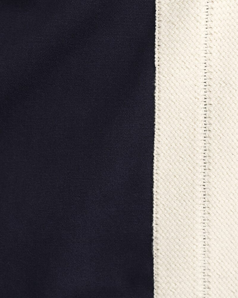 Canvas Wrap Mini Skirt in INK