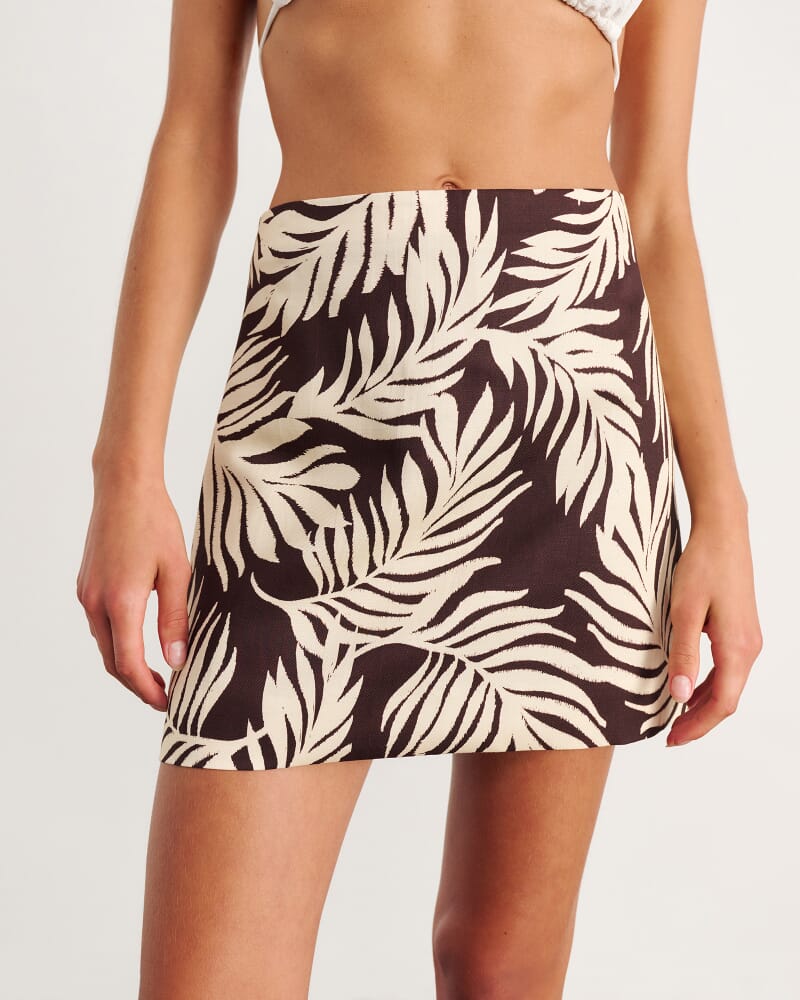 Roam Mini Skirt in NATURAL