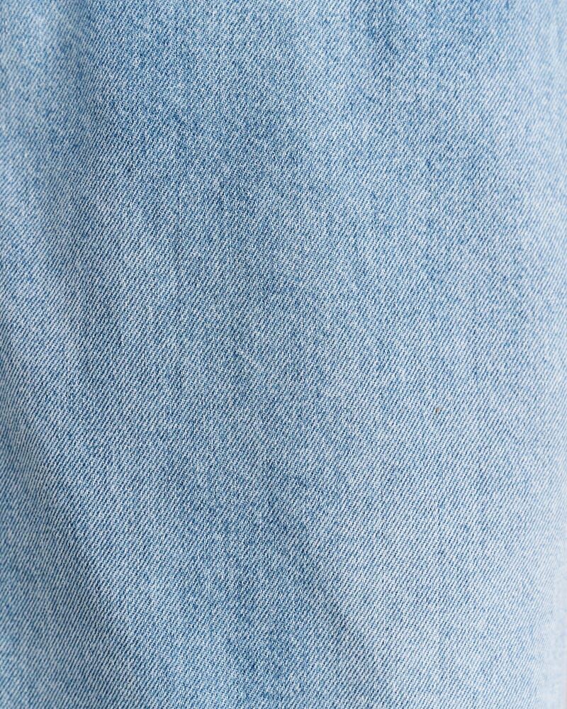 Anais Mini Denim Wrap Skirt in LIGHT WASH