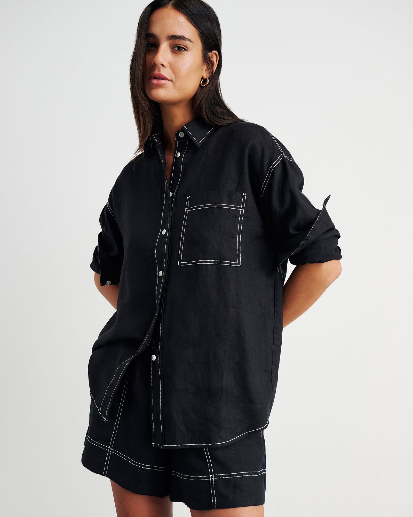 Gigi Linen Relaxed Shirt
