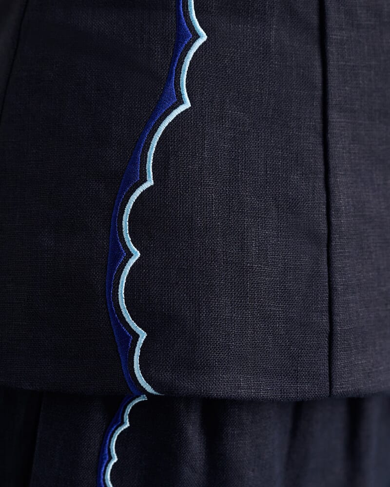 Seahorse Halter Top in INK