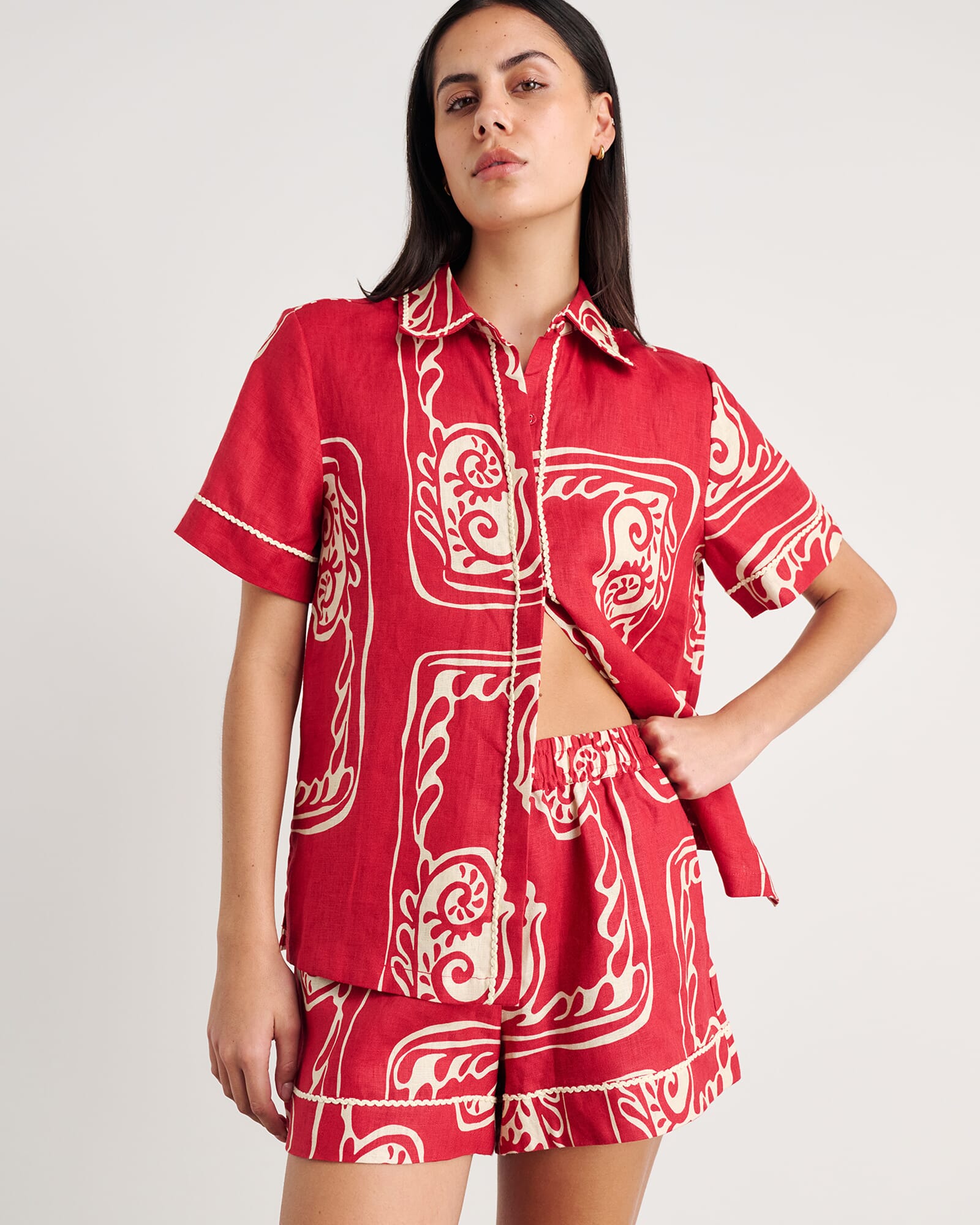 Ceeze Linen Short Sleeve Shirt