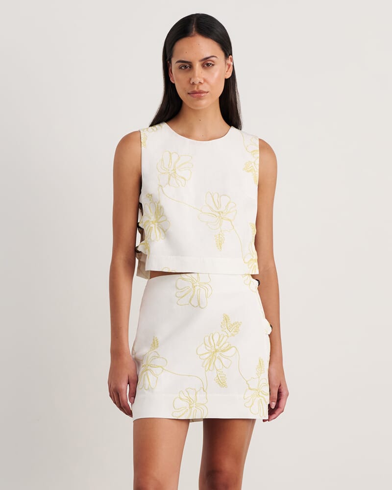 Cornelia Shell Top in CITRUS