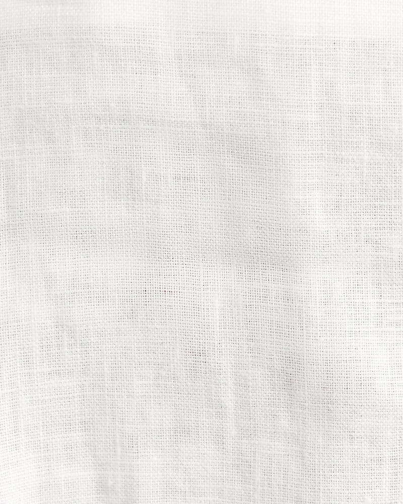 Sabine Linen Scoop Cami in WHITE