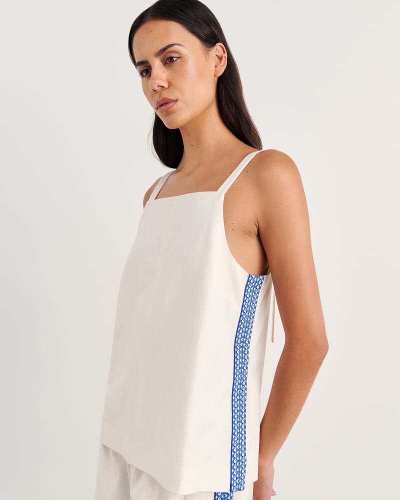 Canvas Contrast Cami in MILK