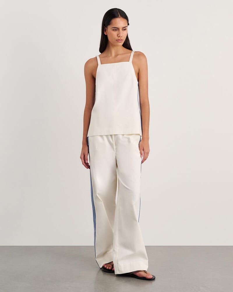 Canvas Contrast Cami in MILK