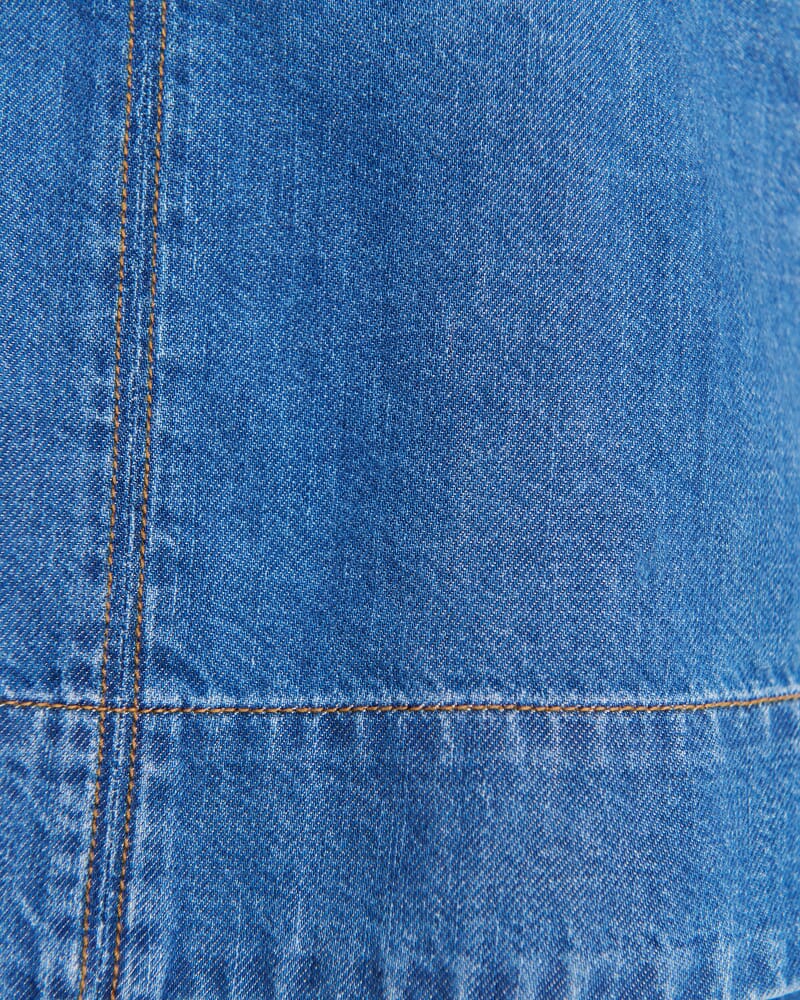 Loe Denim Scoop Tank in BLUE VINTAGE