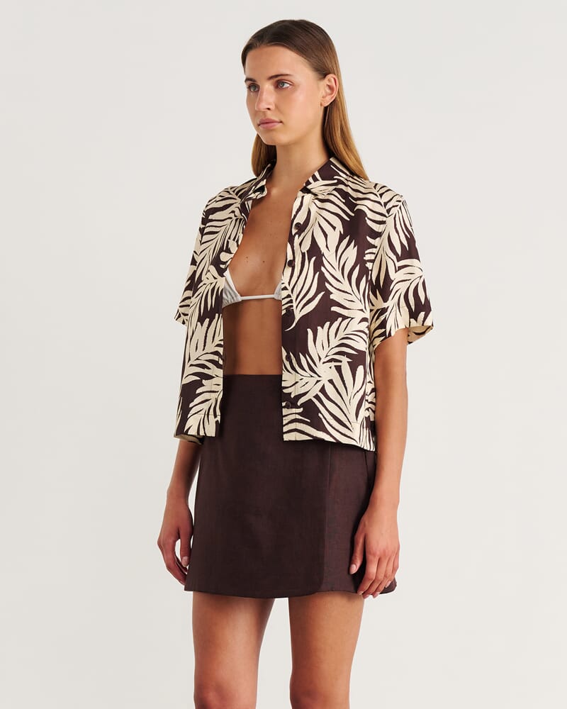 Roam Short Sleeve Shirt in NATURAL