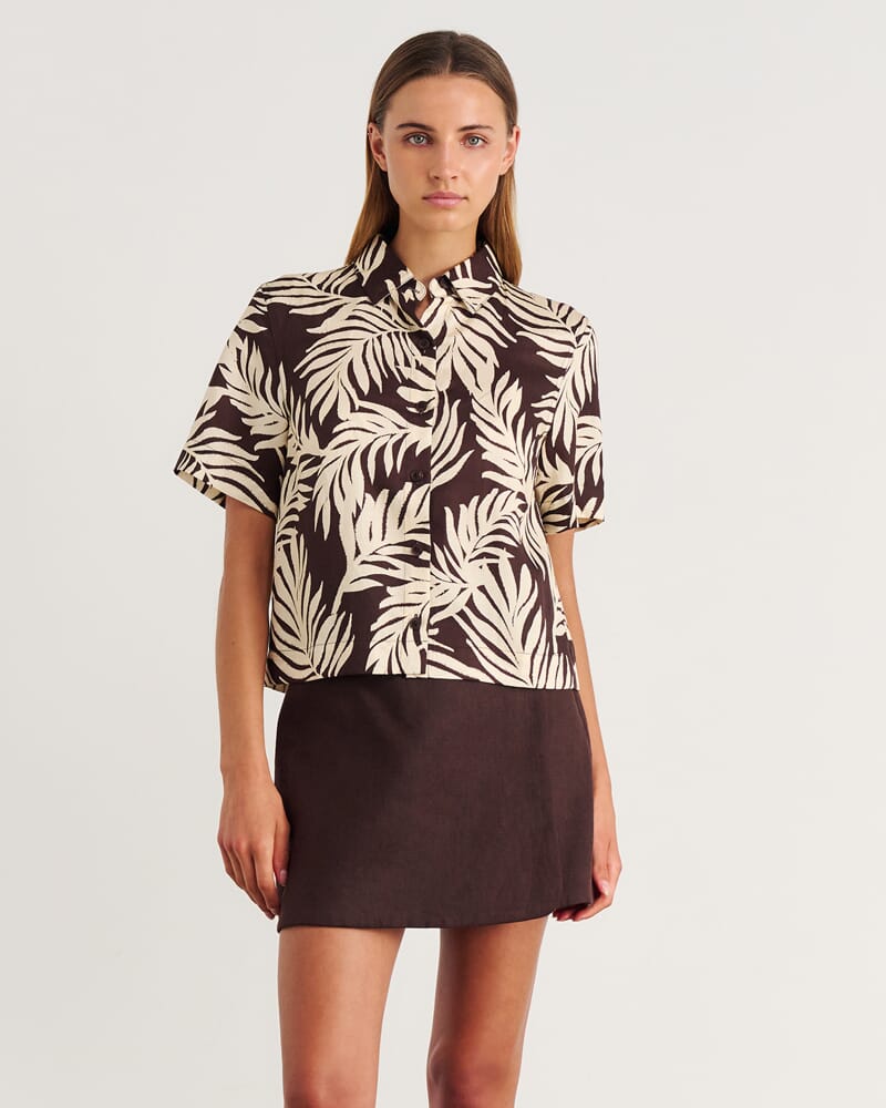 Roam Short Sleeve Shirt in NATURAL