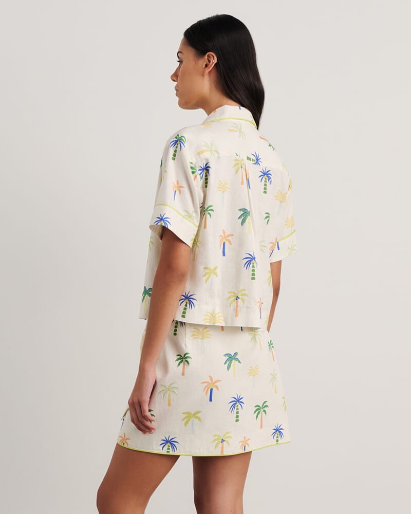 Palm Resort Shirt in IVORY/MULTI