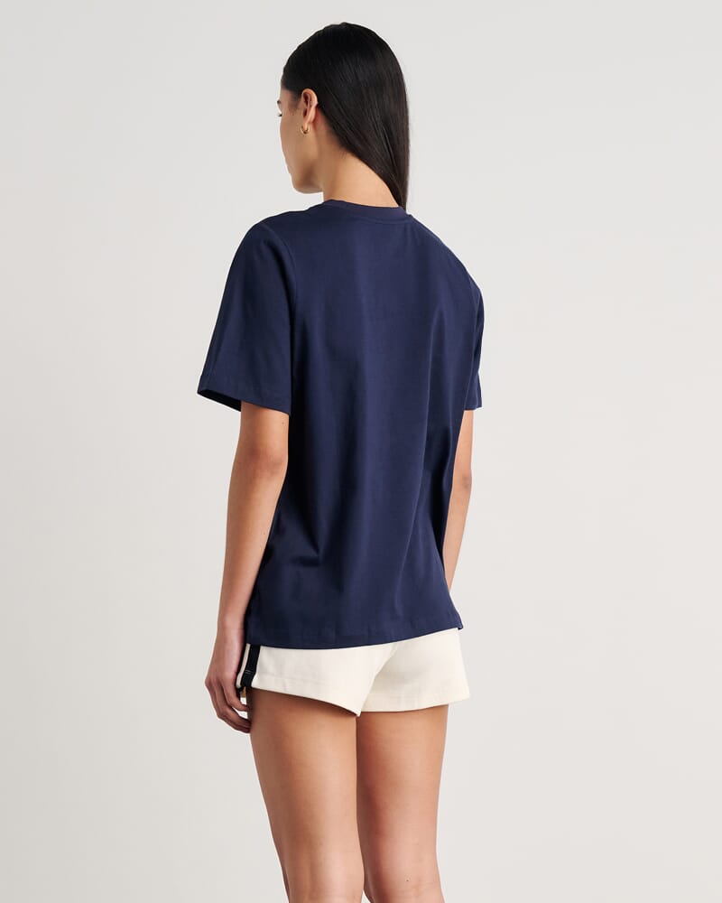 Aston Short Sleeve Tee in NAVY/WHITE
