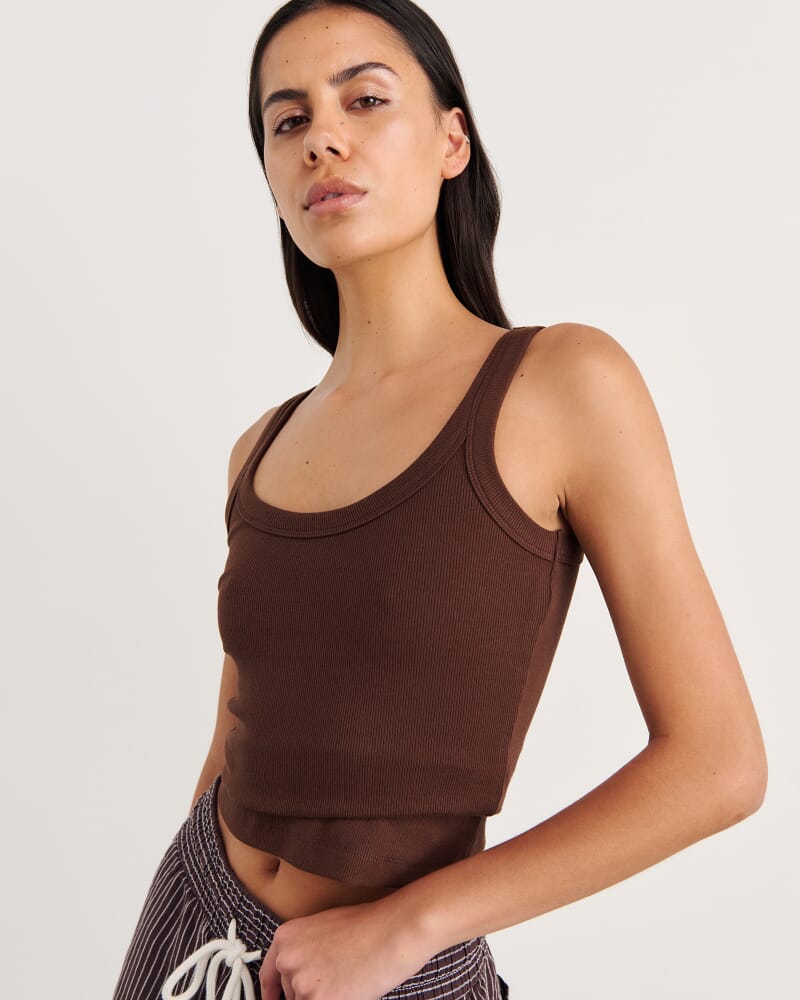 Kate Tank in DARK CHOCOLATE