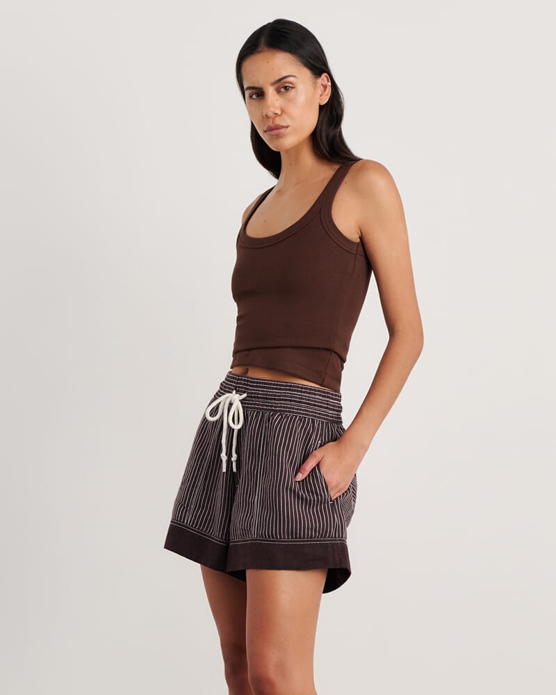 Kate Tank in DARK CHOCOLATE