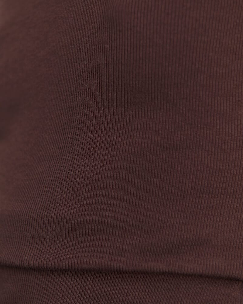 Celina Blanket Stitch Tank in DARK CHOCOLATE