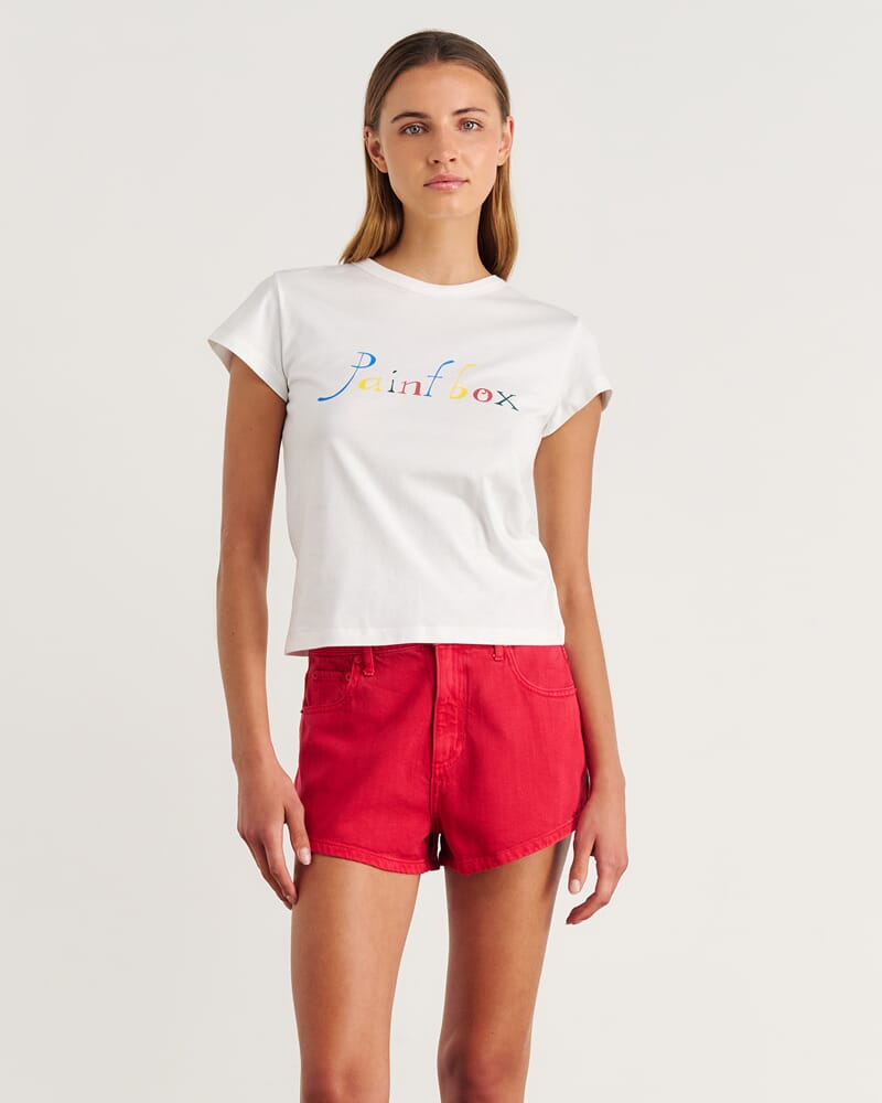 Nfw Boxy T Shirt in WHITE