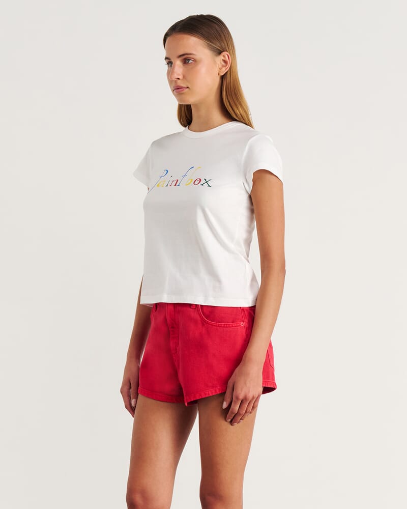 Nfw Boxy T Shirt in WHITE