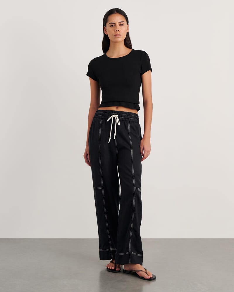 Kate Baby Tee in BLACK