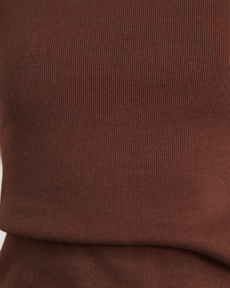 Kate Baby Tee in DARK CHOCOLATE