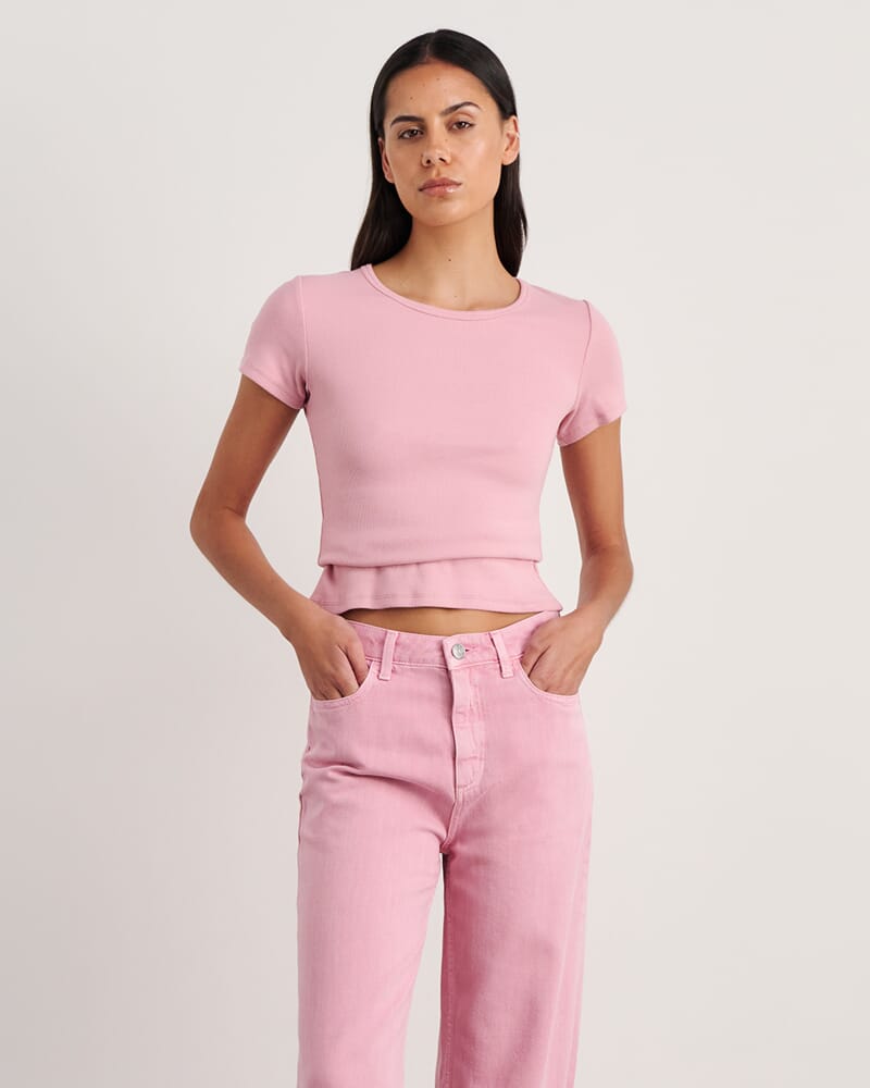 Kate Baby Tee in PINK