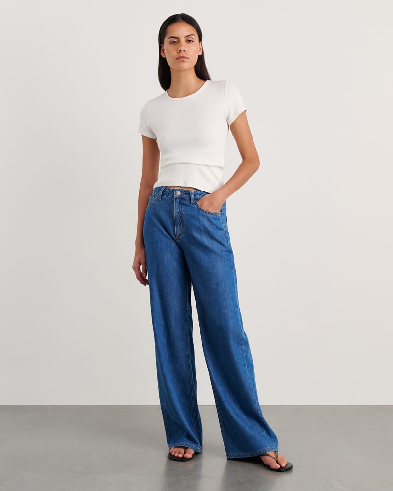 Kate Baby Tee in WHITE