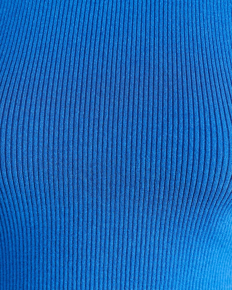 Nfw Knit Halter Top in OCEAN BLUE