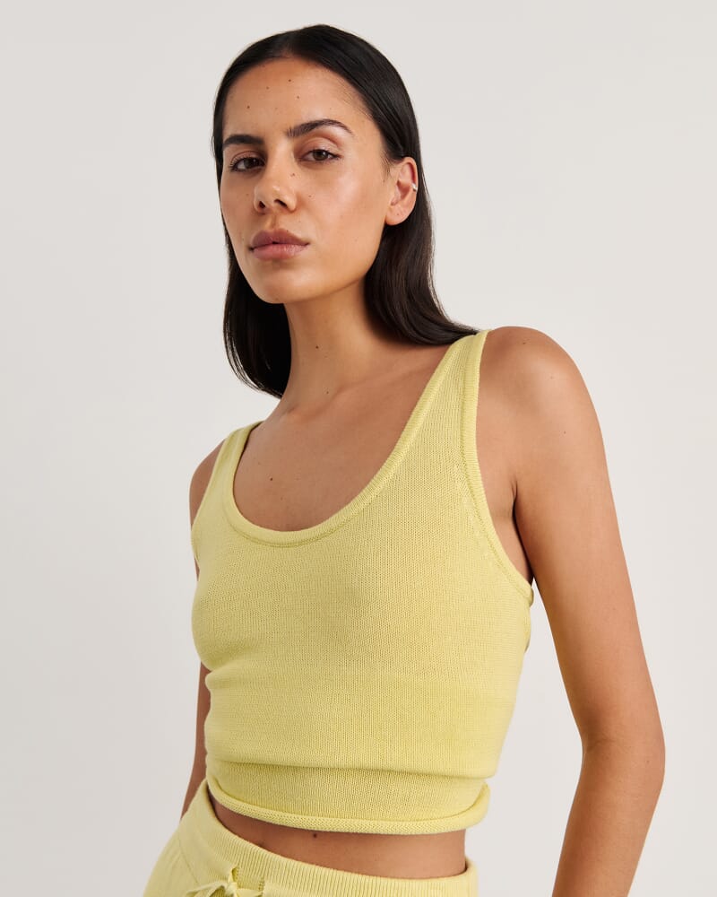 Brita Knit Tank in CITRUS