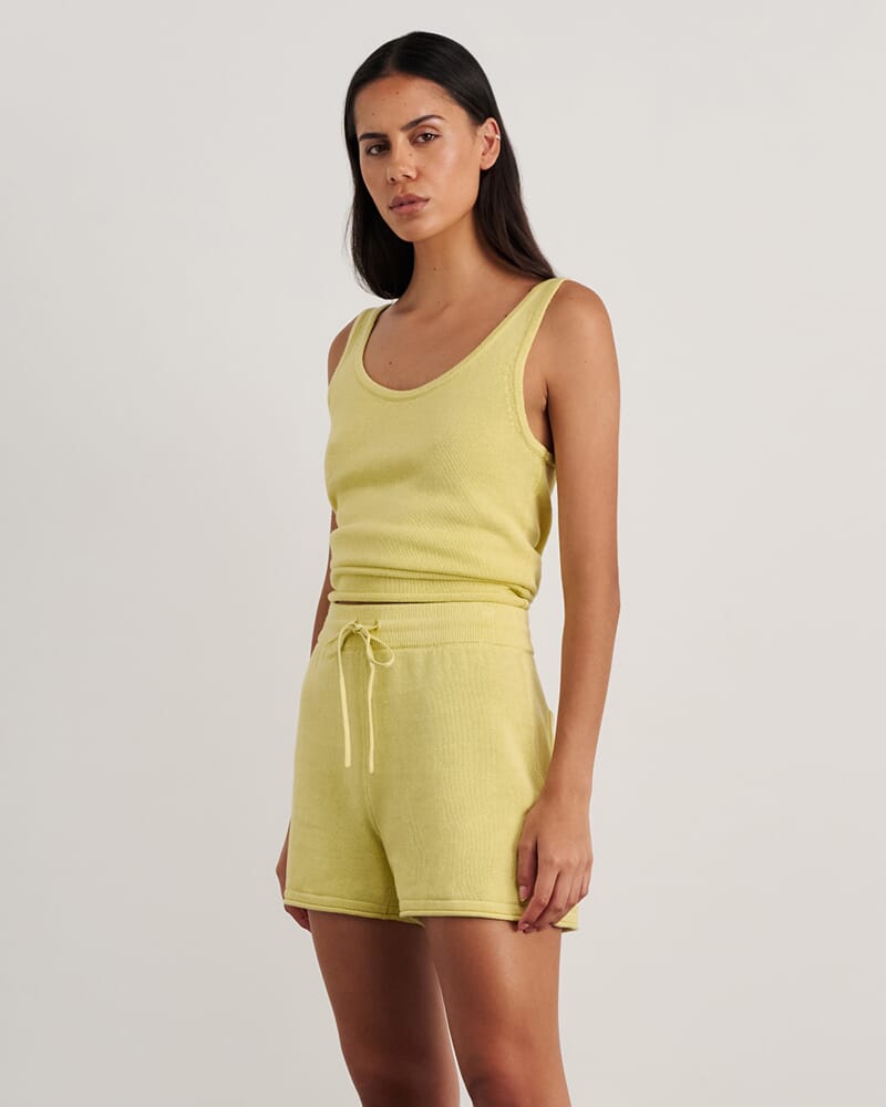 Brita Knit Tank in CITRUS