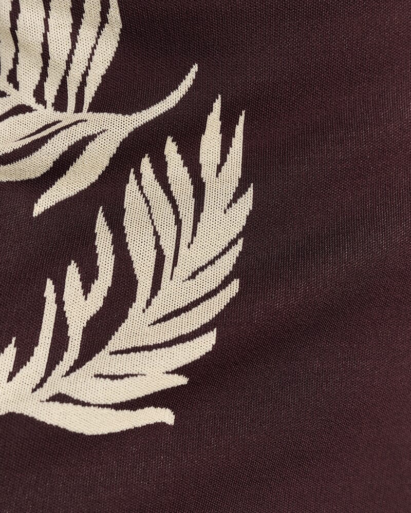 Roam Knit Mini Dress in BROWN/NATURAL