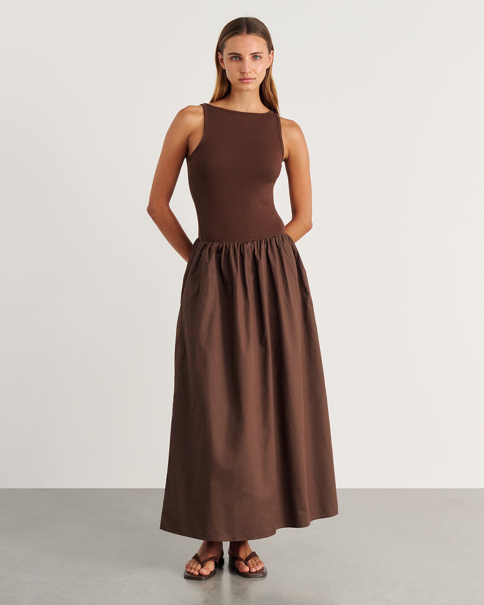 Emma Mixed Media Dress