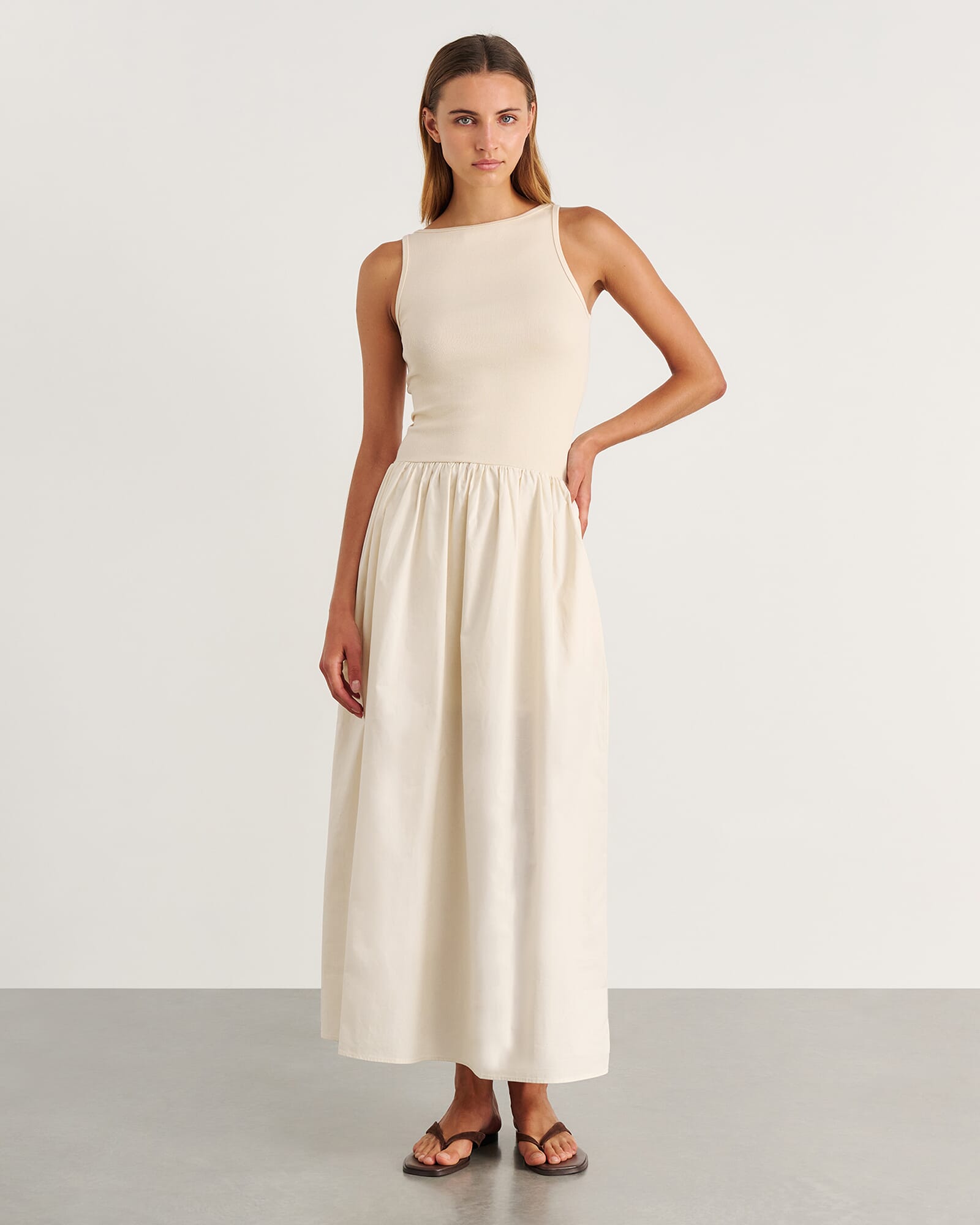 Emma Mixed Media Dress