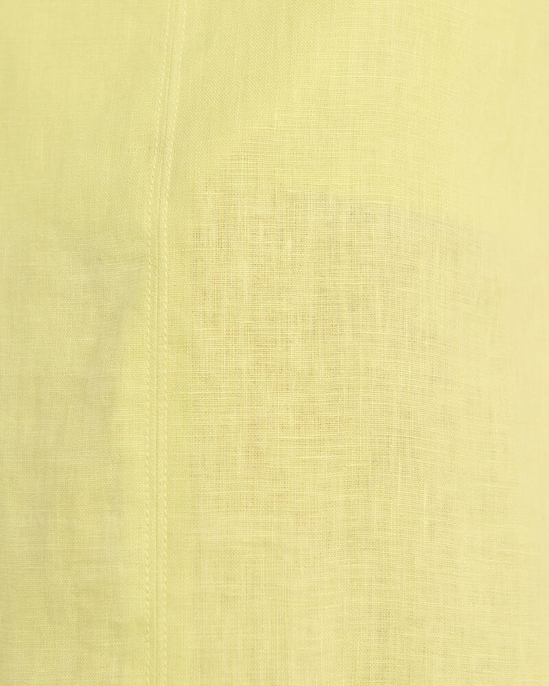 Kayla Linen Mini Dress in CITRUS