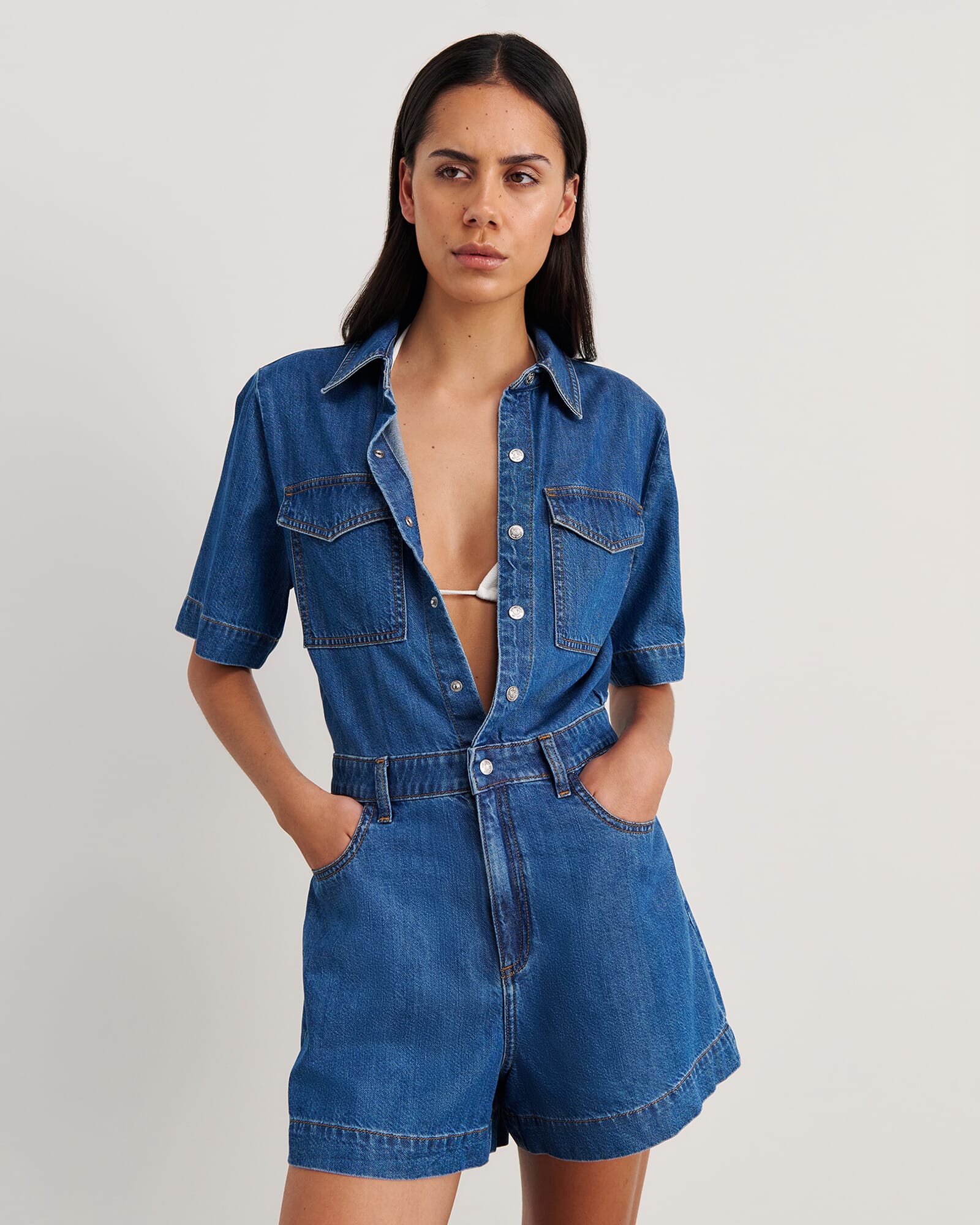 Loe Denim Playsuit