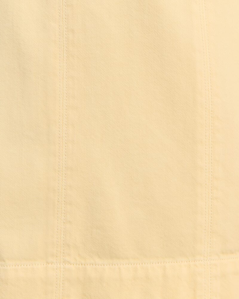 Loe Denim Mini Dress in BUTTER