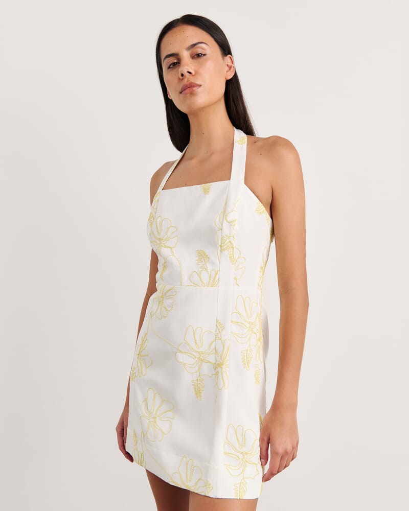 Cornelia Mini Dress in CITRUS