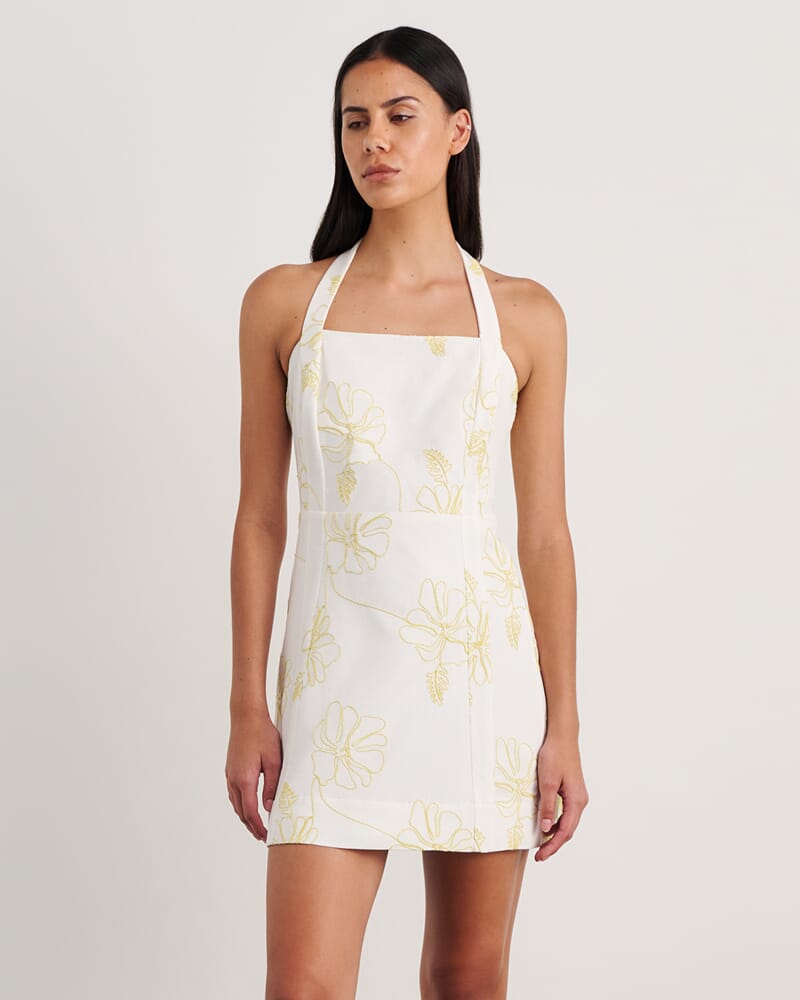 Cornelia Mini Dress in CITRUS