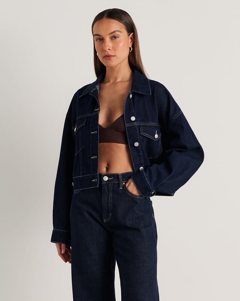 Loe Boxy Jacket in RAW WASH