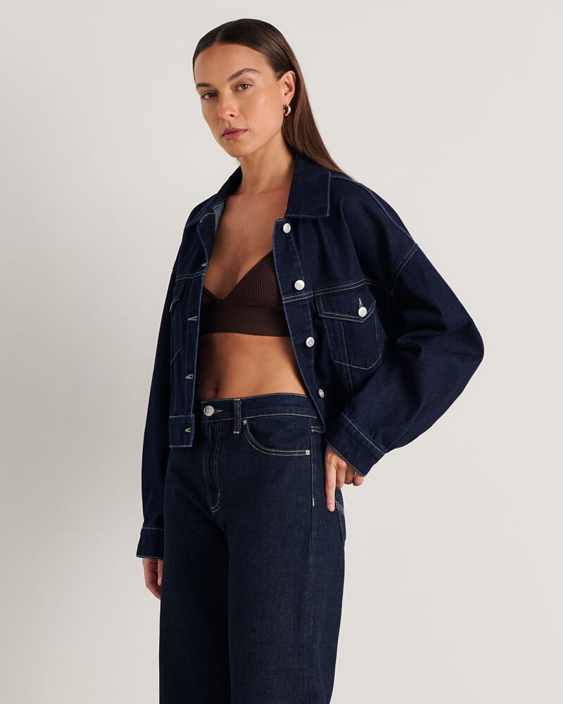 Loe Boxy Jacket in RAW WASH