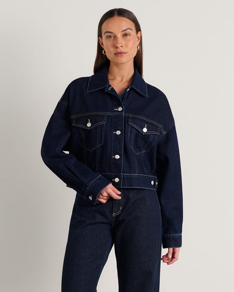 Loe Boxy Jacket in RAW WASH