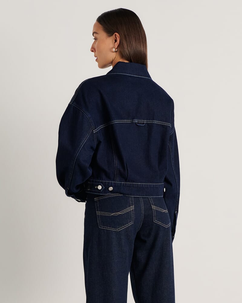 Loe Boxy Jacket in RAW WASH