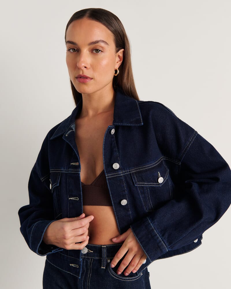 Loe Boxy Jacket in RAW WASH
