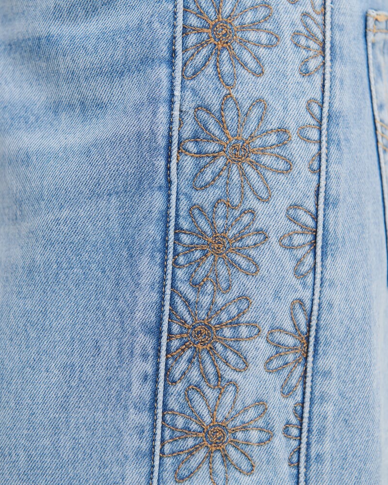 Fleur Slouch Jean in MID BLUE WASH