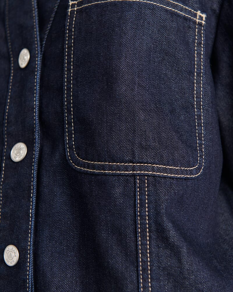 Loe Short Sleeve Shirt in RAW WASH