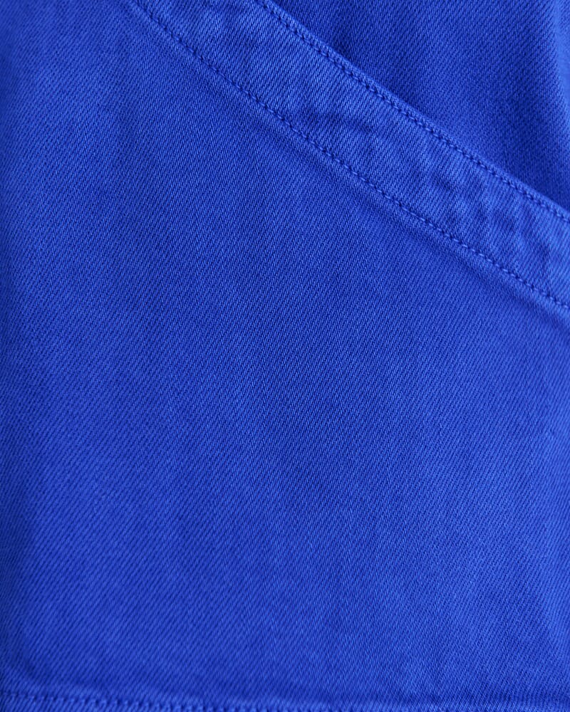 Loe Wrap Top in COBALT