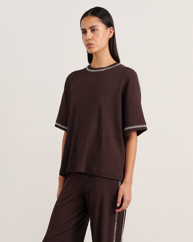 Celina Tee in DARK CHOCOLATE